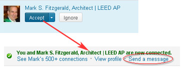 Send a LinkedIn message