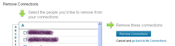 Delete LinkedIn Contact